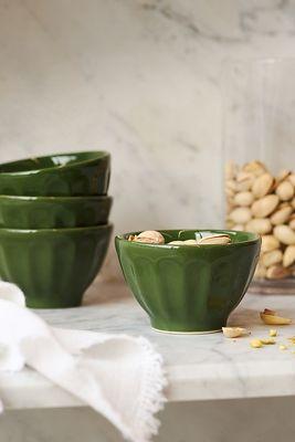 Amelie Latte Portuguese Stoneware Mini Bowls, Set of 4
