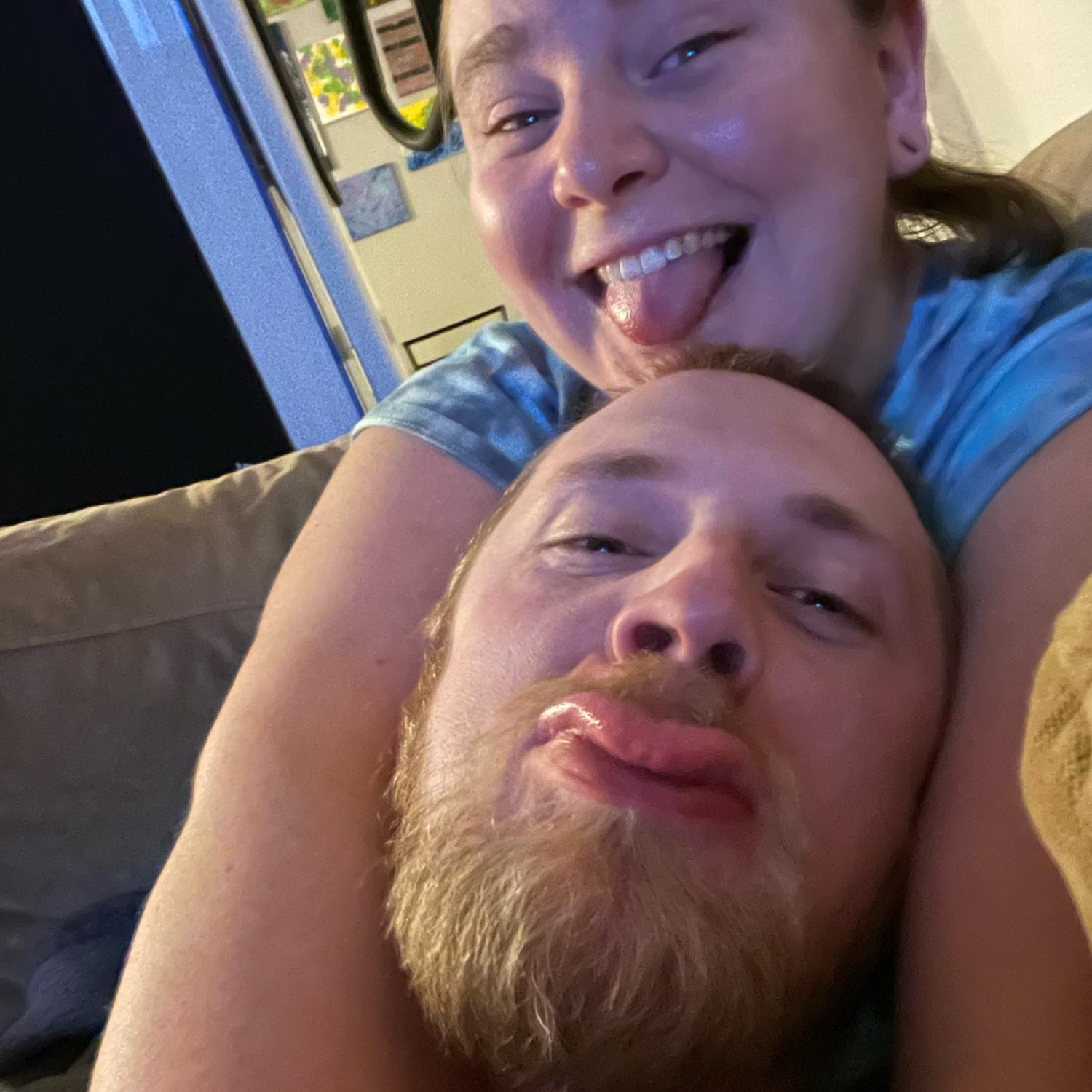 Being goofy goobers at home!