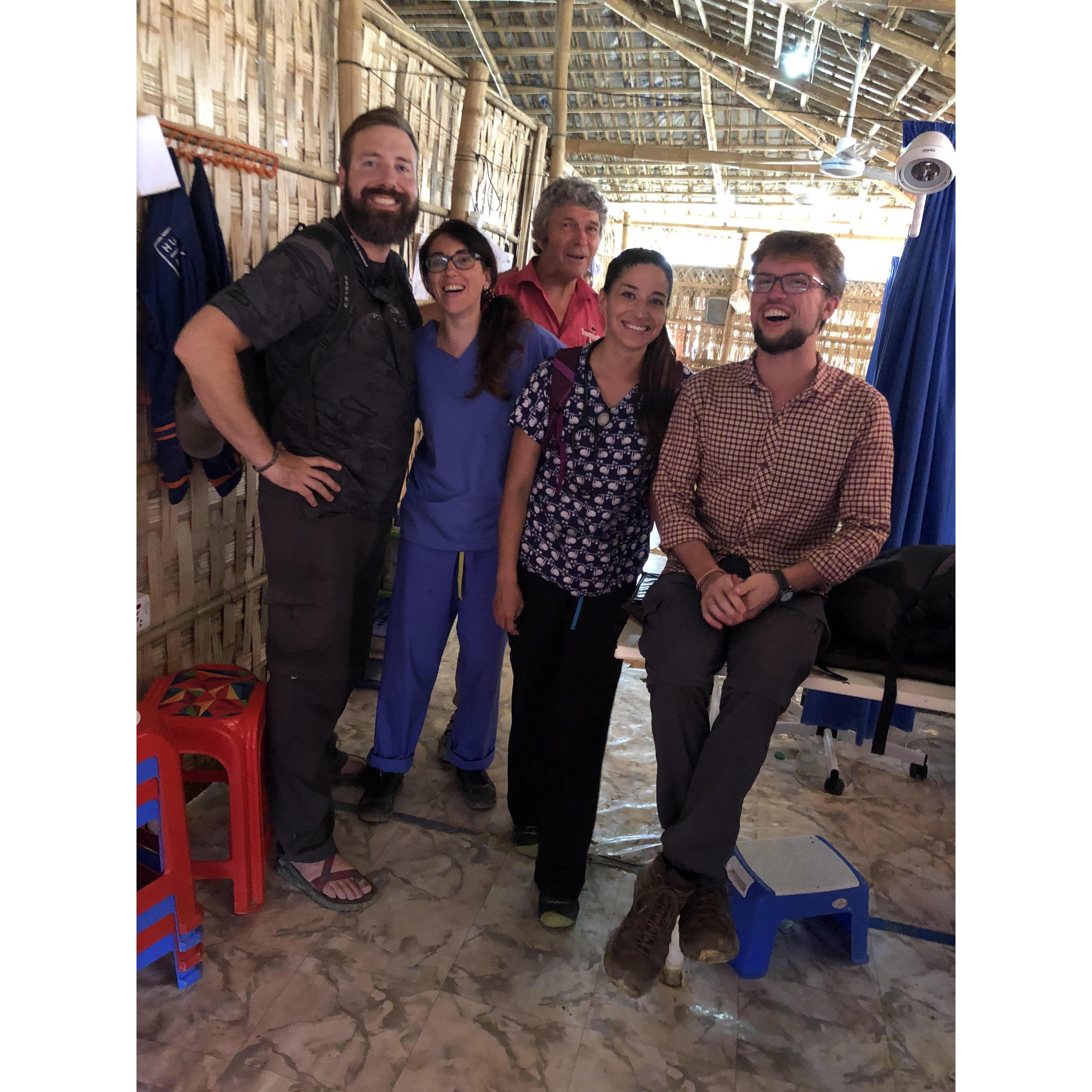 Our medical team at the Kutupalong Rohingya refugee camp, Bangladesh