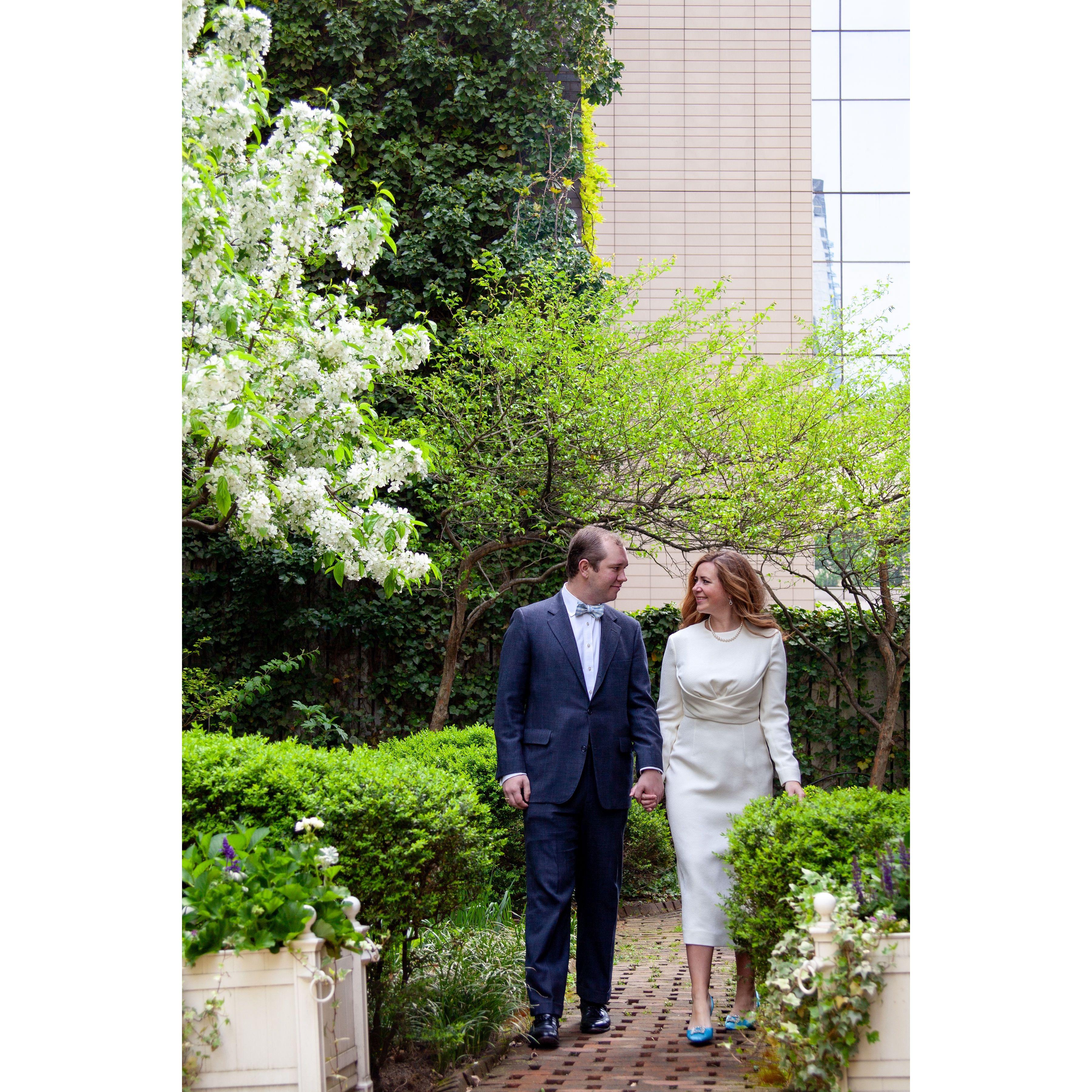 Our engagement shoot in our new Sutton Place neighborhood