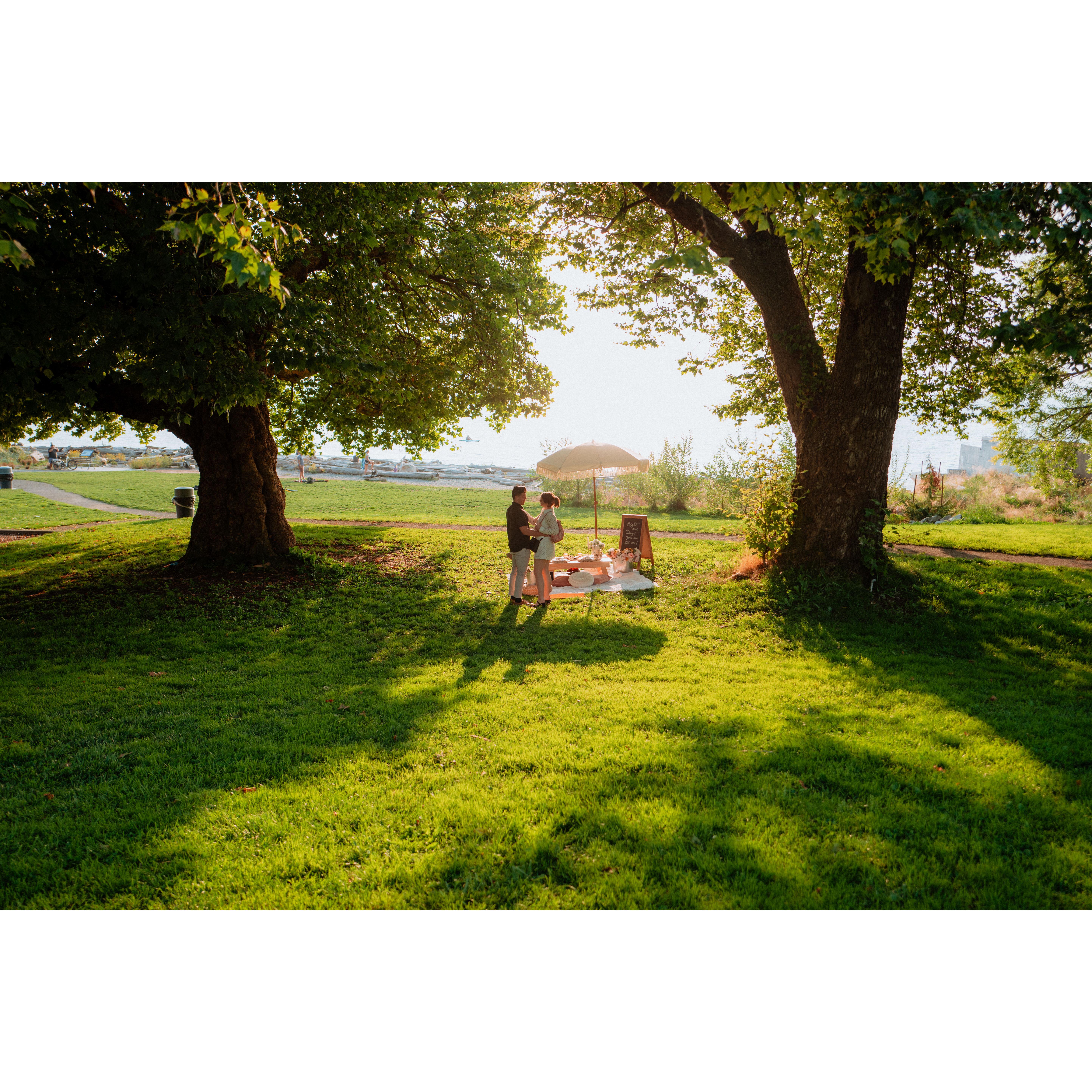 Right before going down on one knee