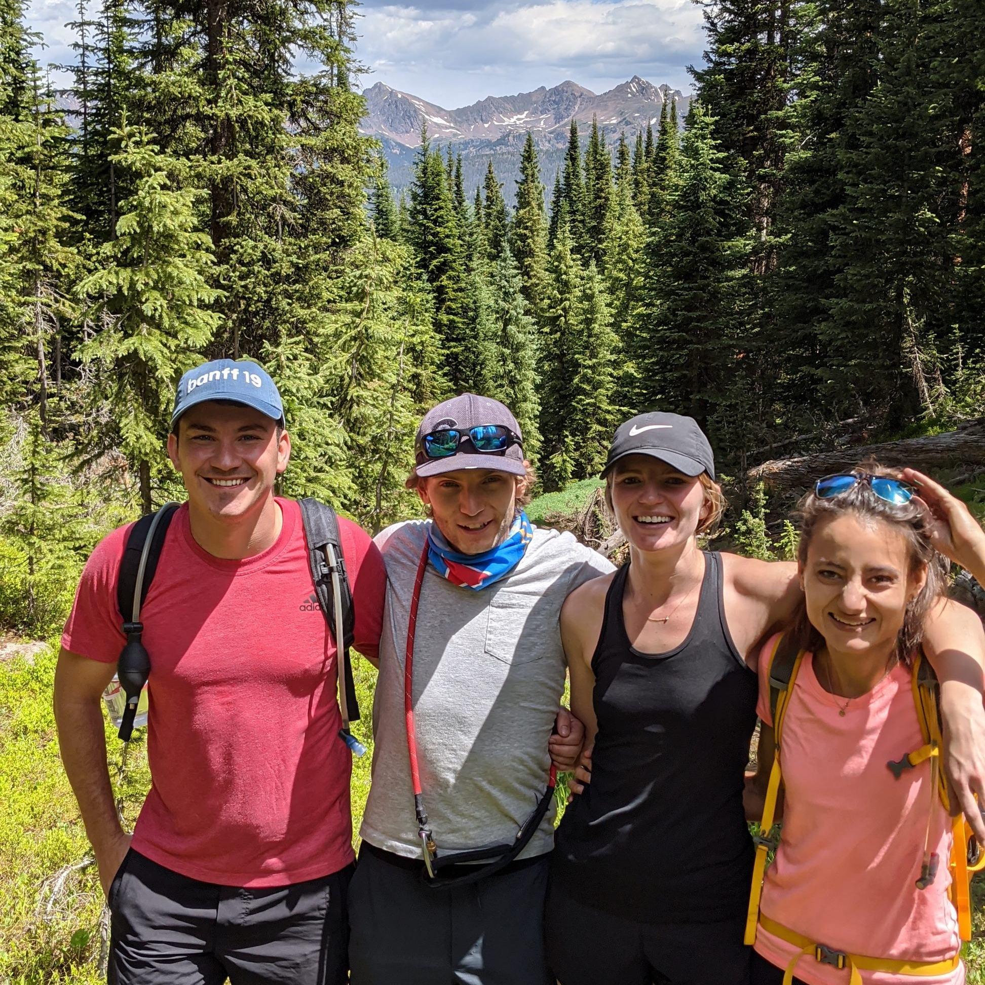 We love spending time in the Colorado mountains - hiking with Lauren's brother, Alex, and sister in law, Chelsey