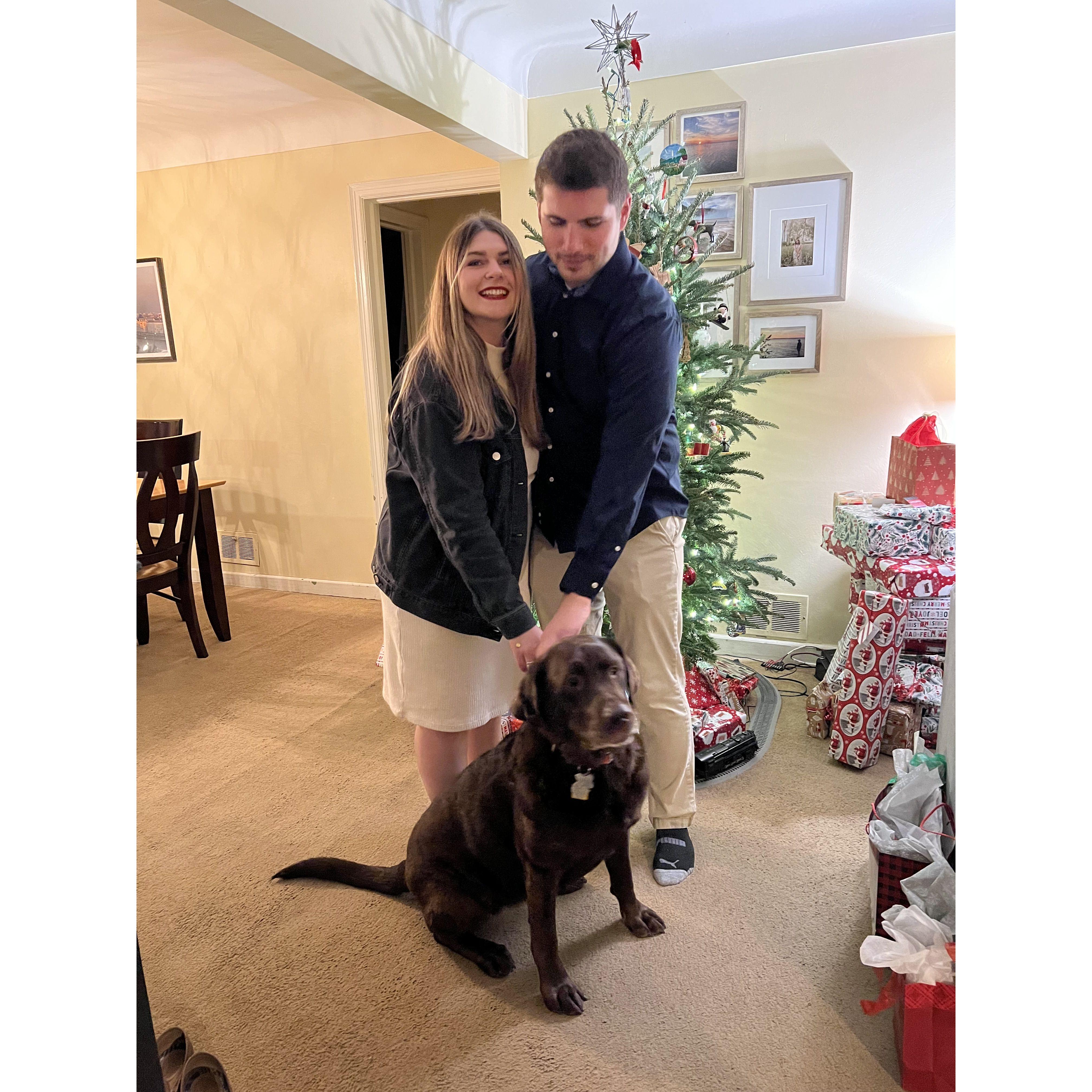 Calli found her new favorite person when Derik visited in December