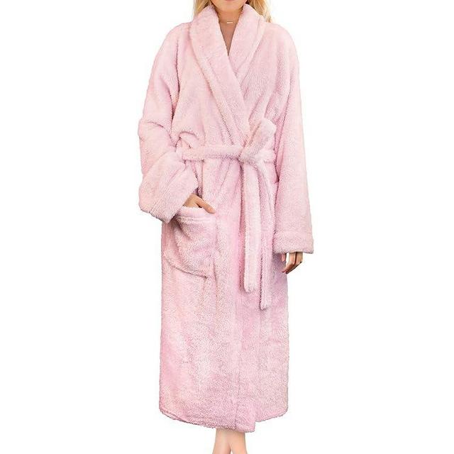PAVILIA Premium Womens Plush Soft Robe Fluffy, Warm, Fleece Sherpa Shaggy Bathrobe