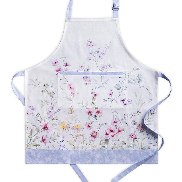 Maison d' Hermine 100% Cotton Kitchen Apron with an Adjustable Neck with Long Ties for Women Men Chef