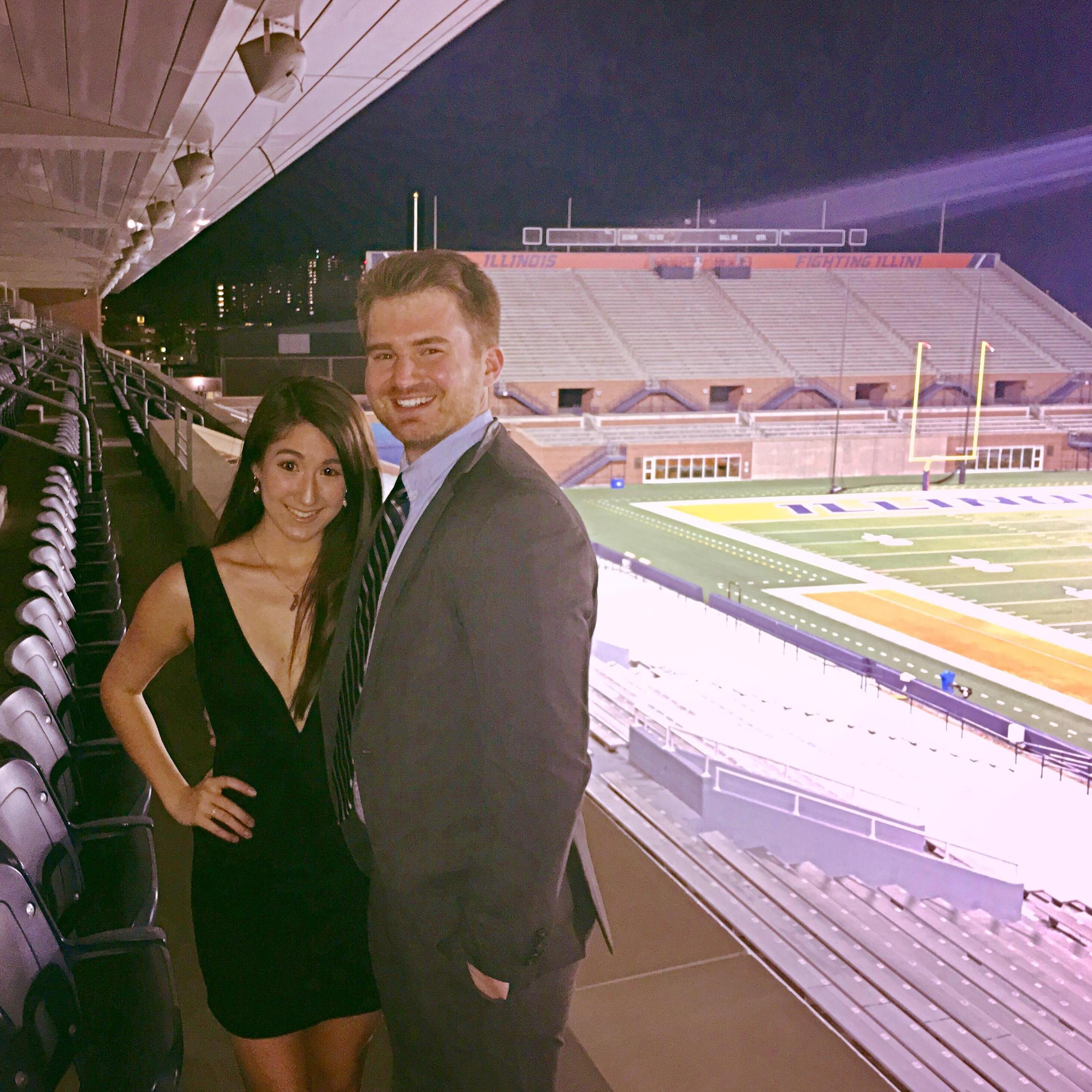 Vince's Law Prom was held in the University of Illinois' Memorial Stadium in 2018.