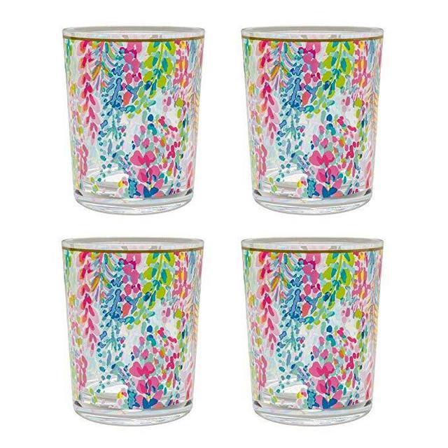 Lilly Pulitzer Lo Ball Glass