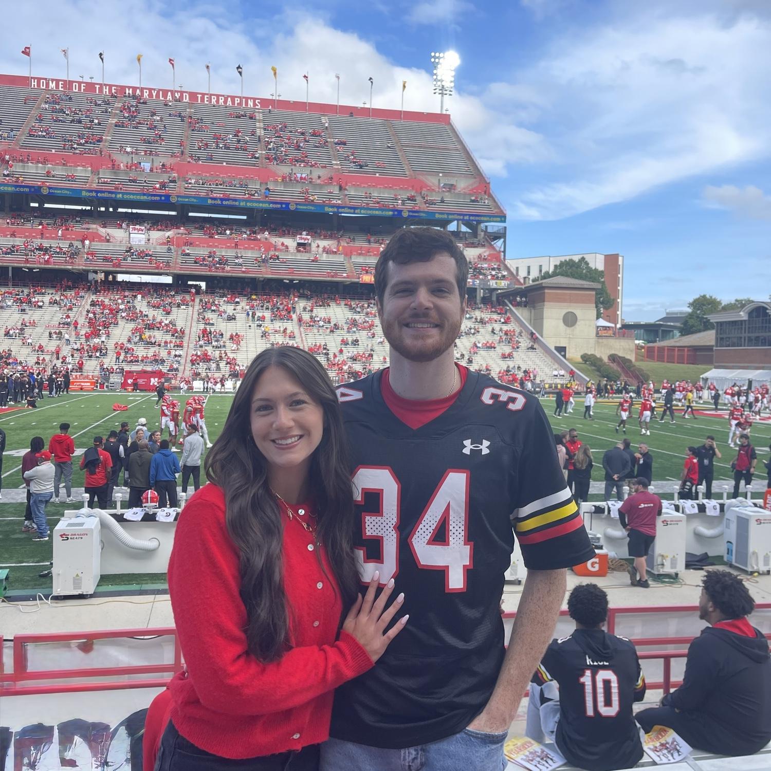 Maryland vs. Nebraska football game! Go Bryce!