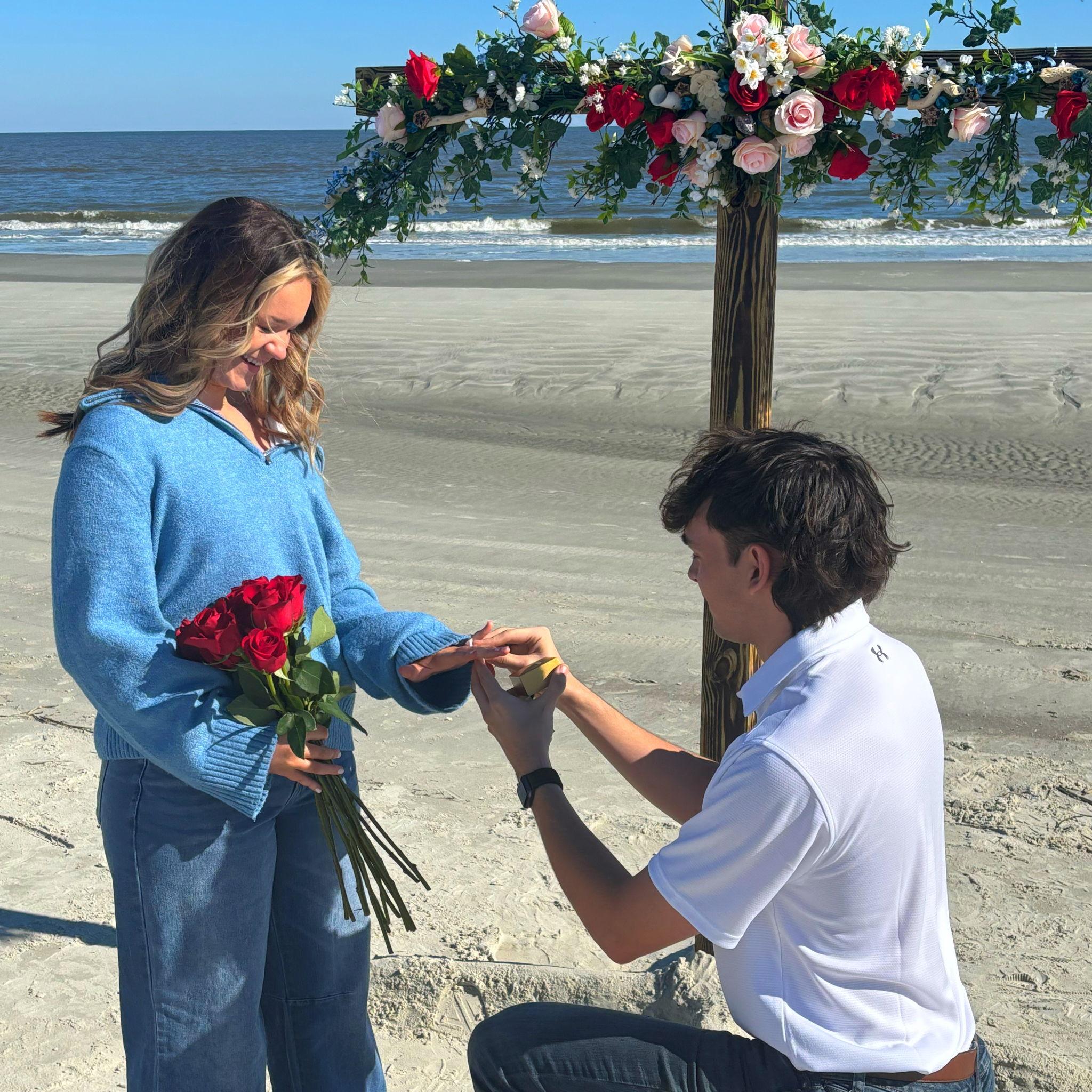 Adam proposed to Abby at the place they first met. He called and arranged everything with the camp director. He did so good!