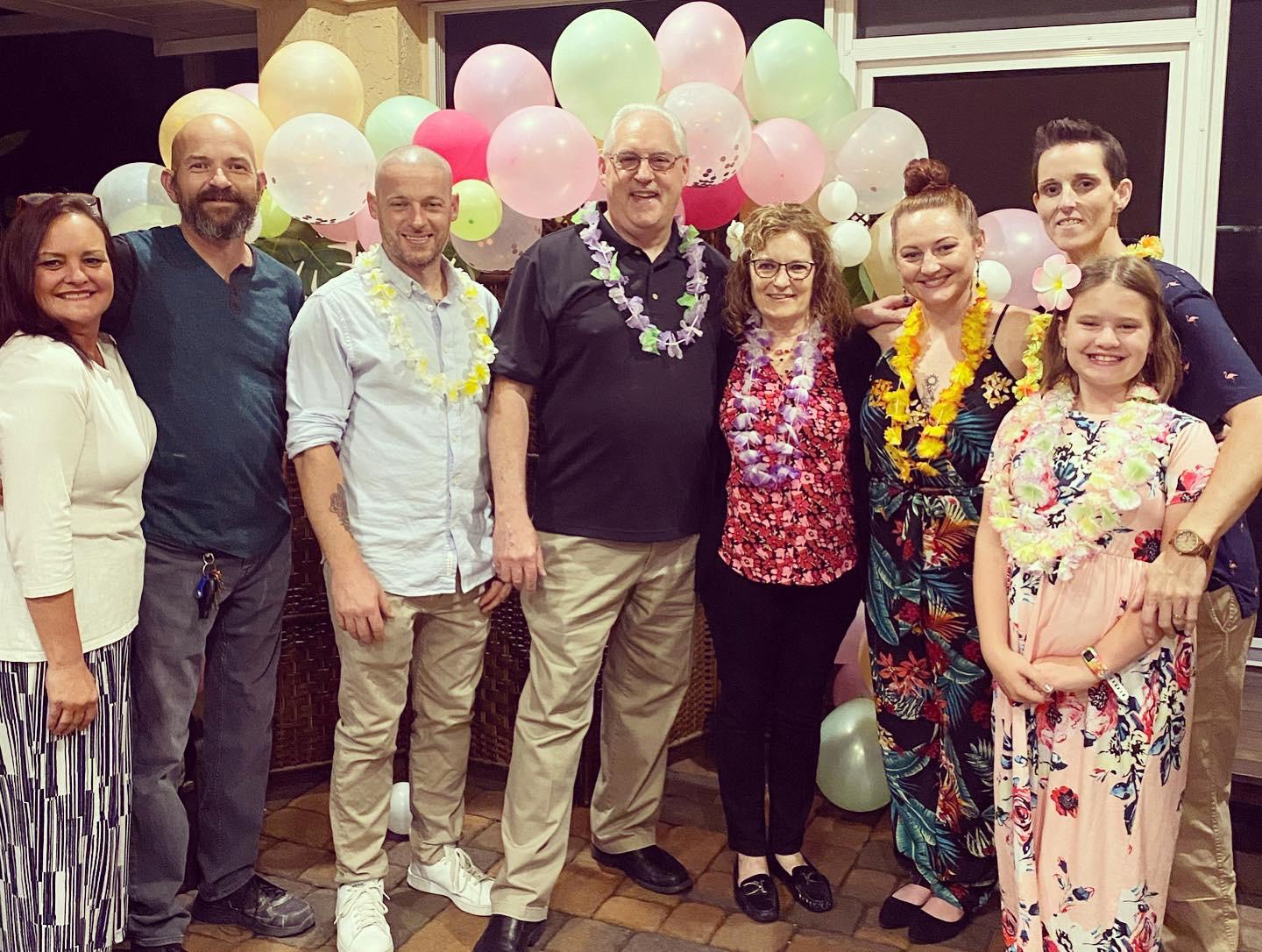 Surprise retirement party for Ashley’s parents 🌺