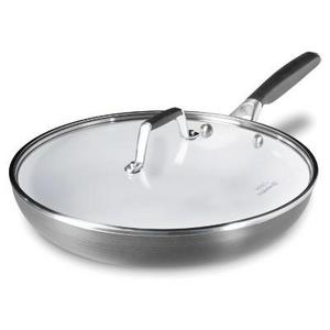 Select by Calphalon 12" Hard Anodized Ceramic Nonstick Fry Pan with Lid