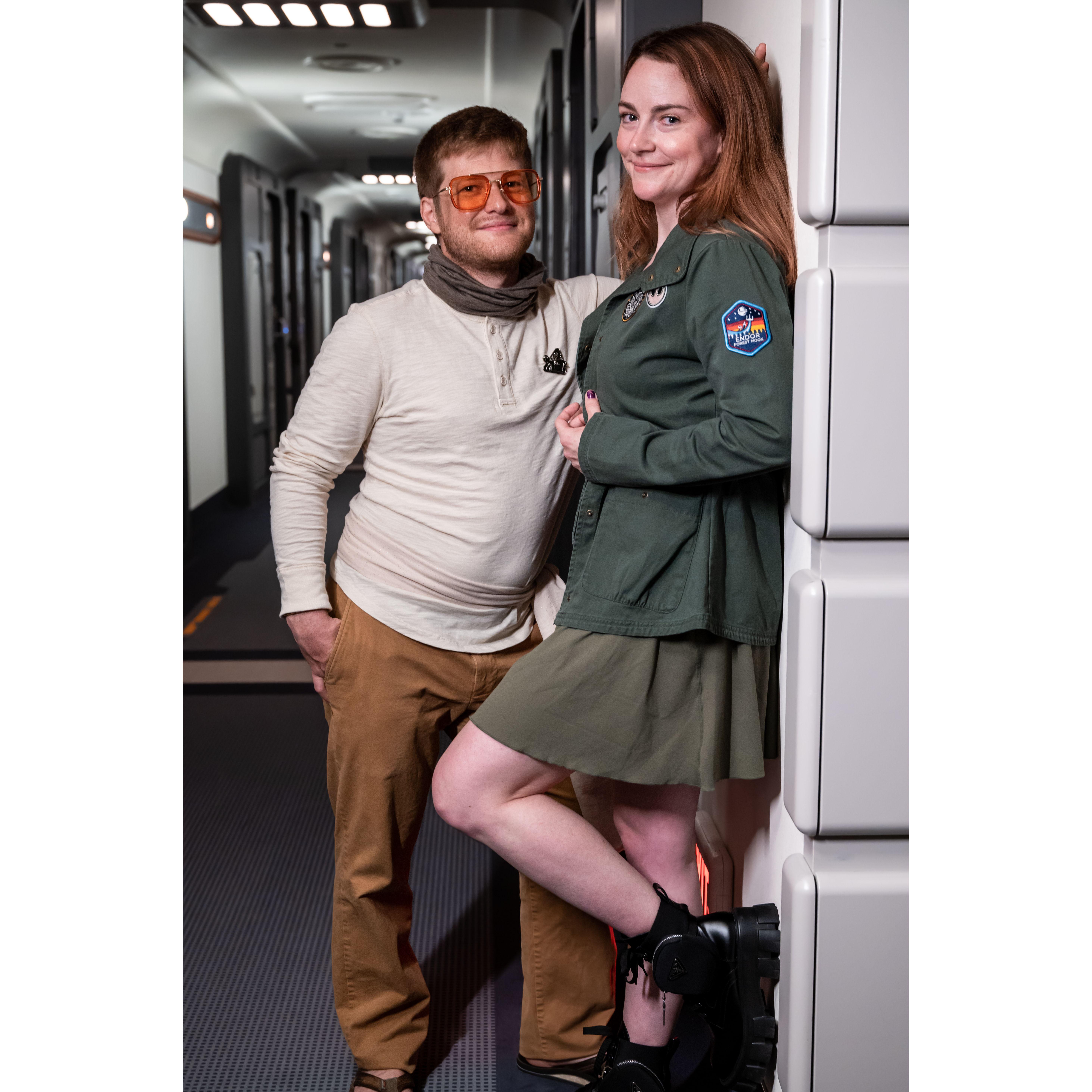 Sleeping quarters of the Starcuiser. Photo session from the Galactic Starcruiser experience in Disney. SO much fun.