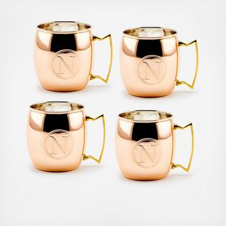 Monogram Moscow Mule Mug, Set of 4