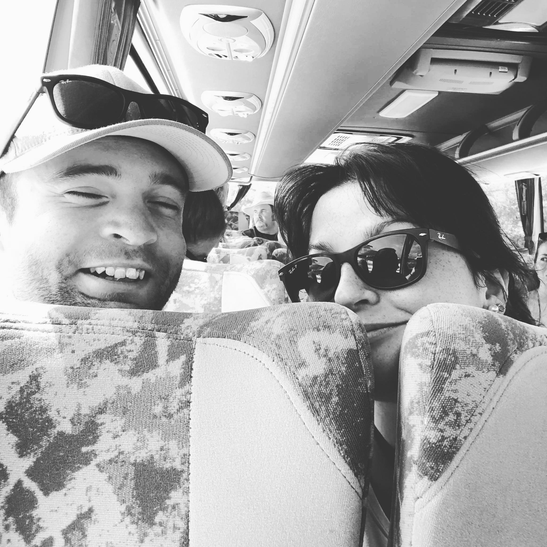 This was a bus ride to go explore a cave system