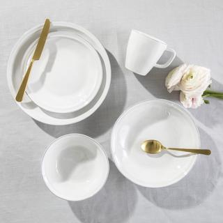 Natalie Coupe 12-Piece Dinnerware Set with Cereal Bowl, Service for 4