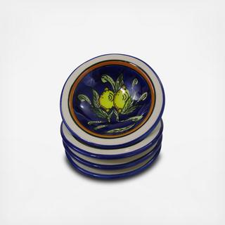 Citronique Round Sauce Dish, Set of 4