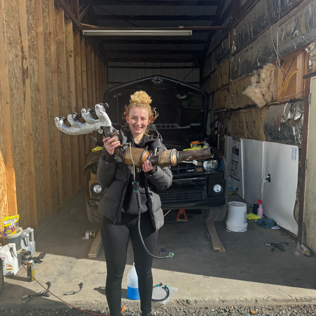 We removed the CAT's on my car and installed Long-tube headers together!