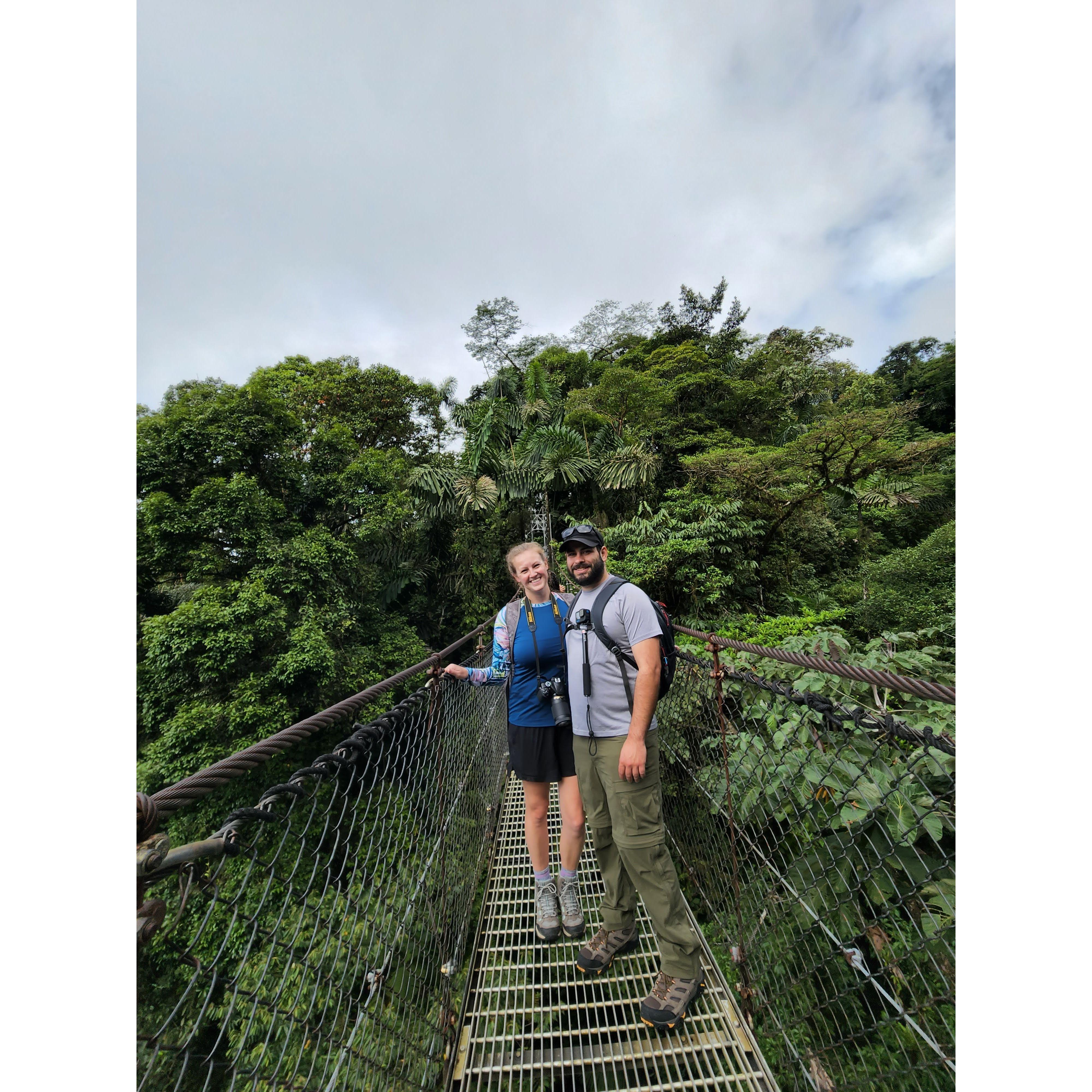 Hanging Bridges in La Fortuna, Costa Rica.