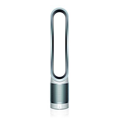 Dyson Pure Cool, TP01 HEPA Air Purifier & Fan, For Large Rooms, Removes Allergens, Pollutants, Dust, Mold, VOCs, White/Silver