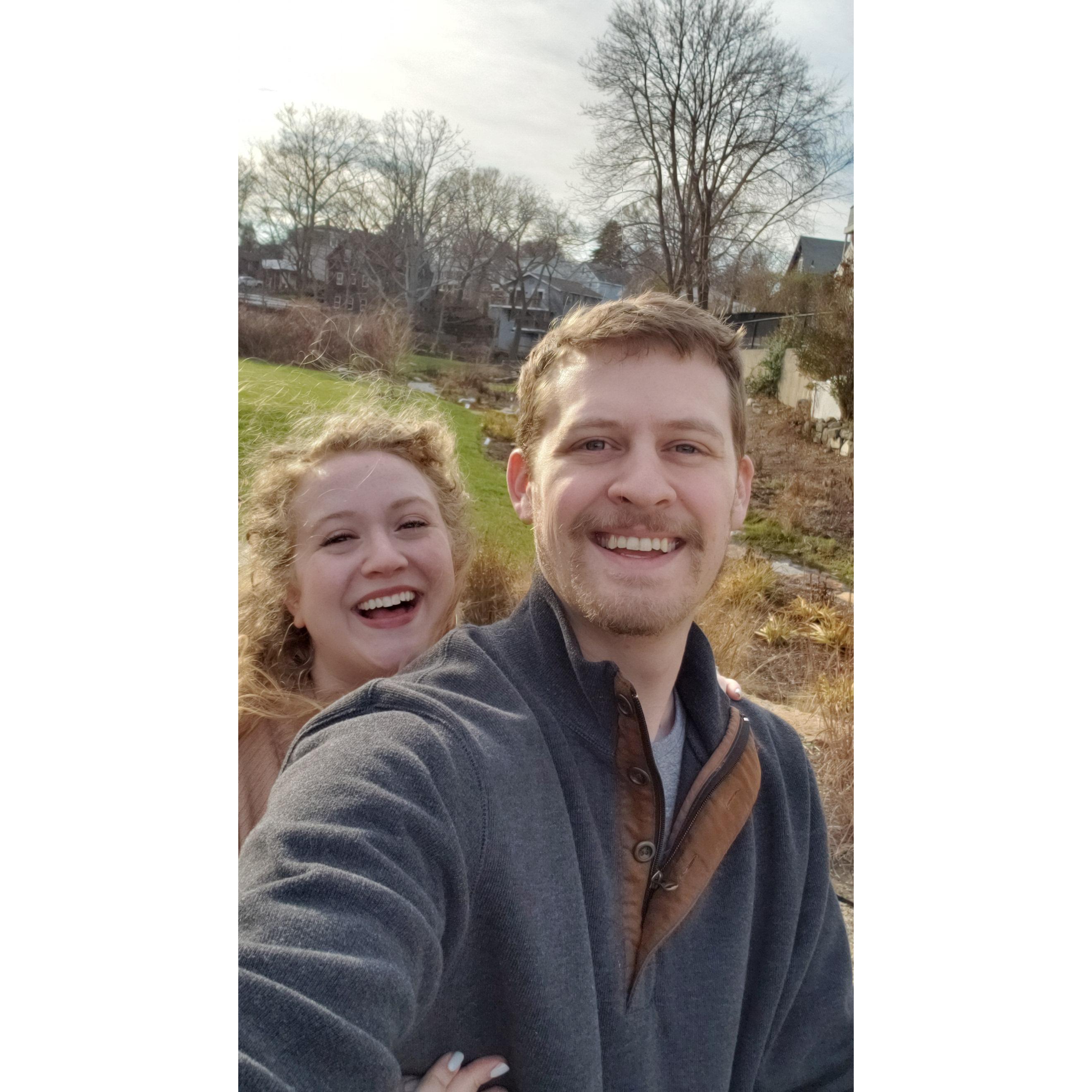 We're on a stone whale in Massachusetts.