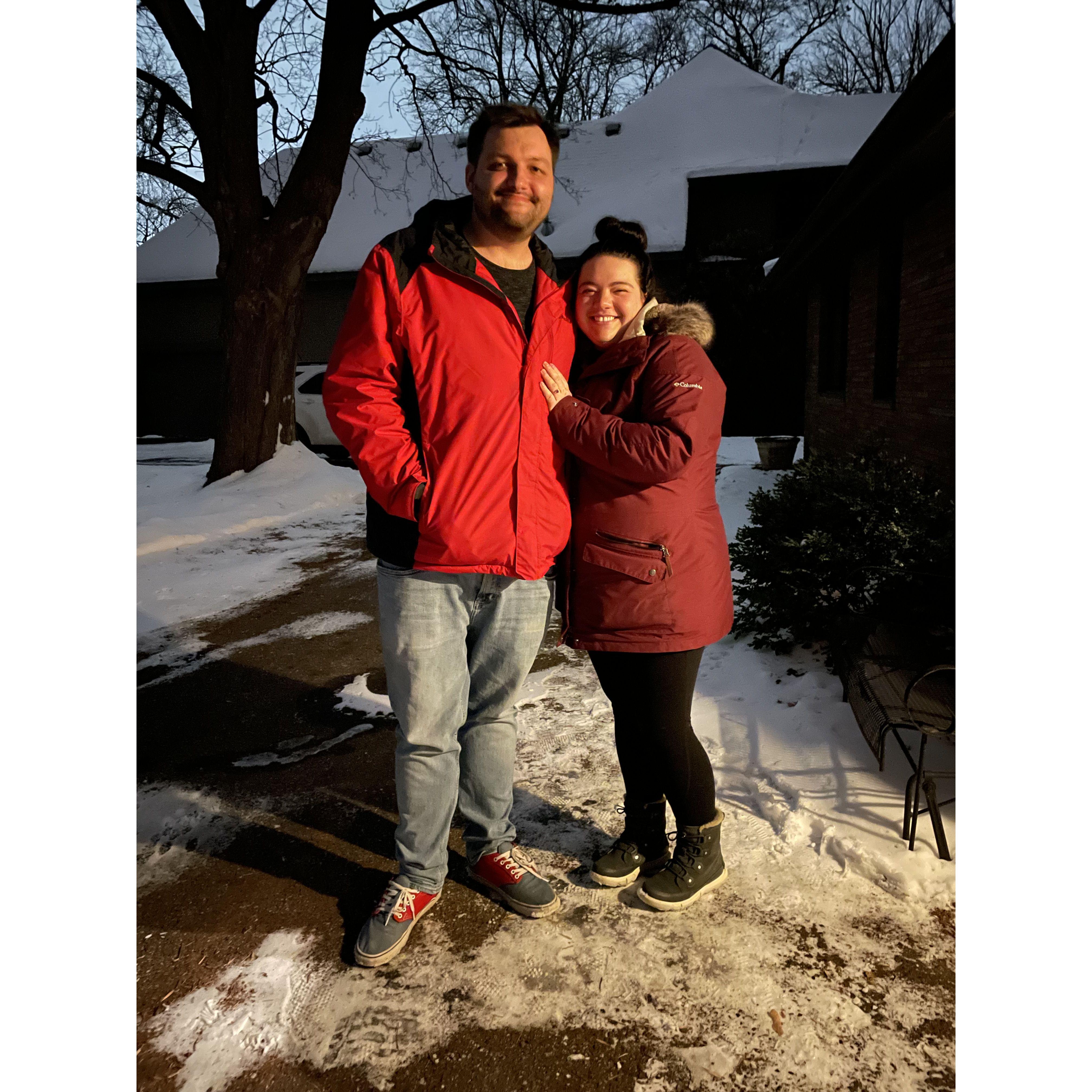 The night we got engaged <3