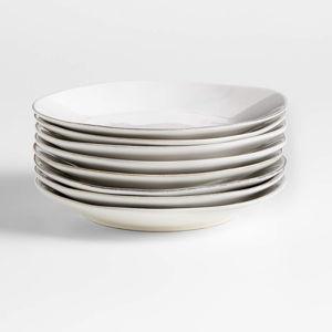 Marin White Salad Plates, Set of 8