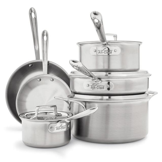 All-Clad d5 Brushed Stainless Steel 10-Piece Set