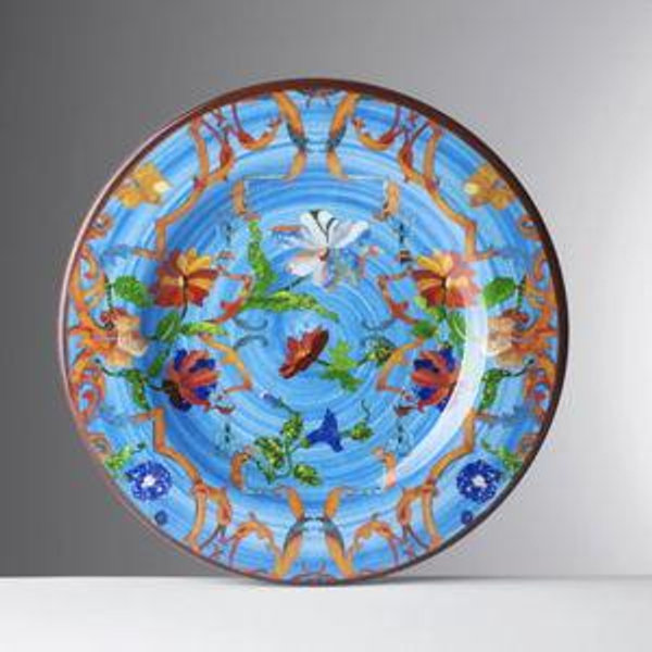PANCALE TURQUOISE MELAMINE SALAD PLATE