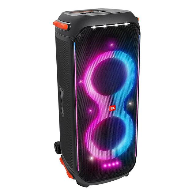JBL PartyBox 710 - Party Speaker with Powerful Sound, Built-in Lights and Extra deep bass, IPX4 splashproof, App/Bluetooth connectivity, Made for everywehere with a Handle and Built-in Wheels (Black)