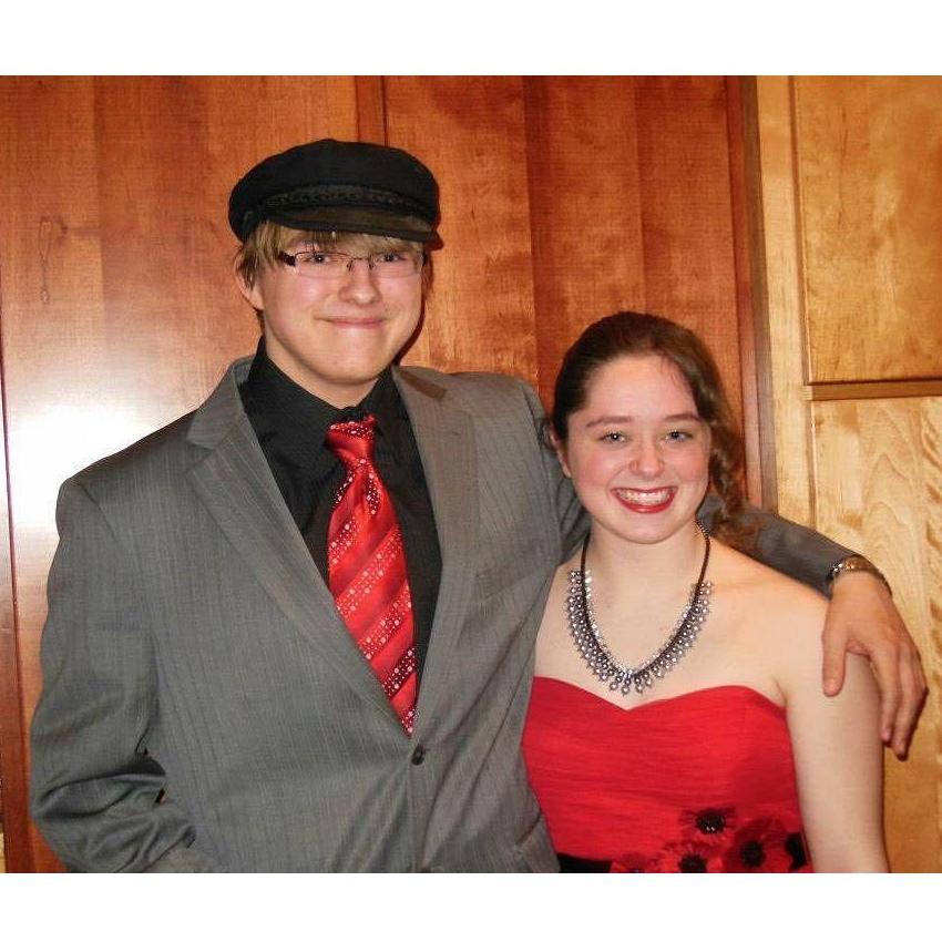 This is from our first formal together! We were still "just friends." Jeff asked Cheyenne out about a week later on an official date.