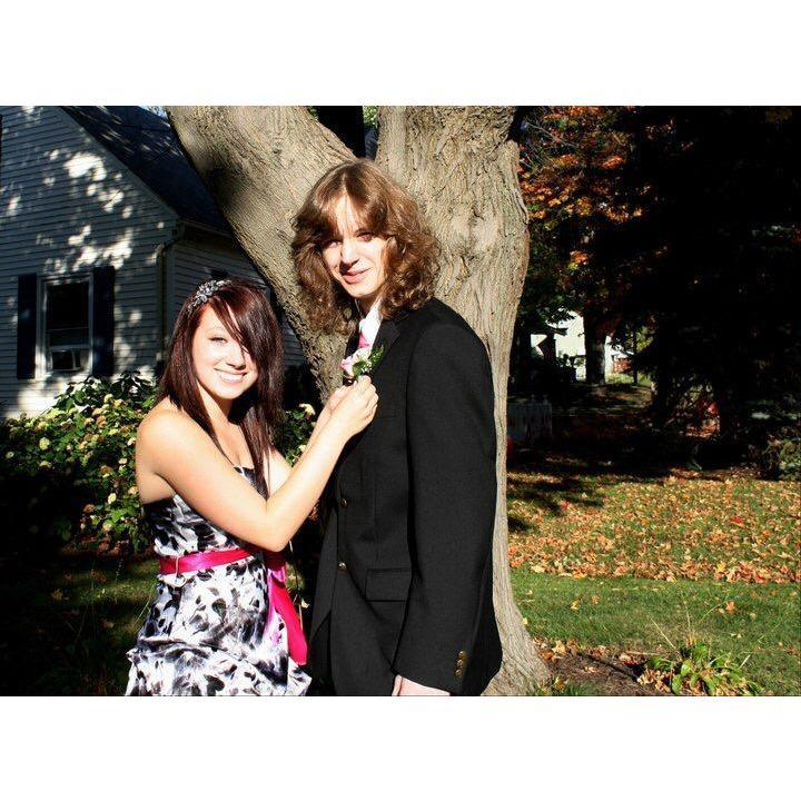 Our first photo taken together! Homecoming dance 10-09-10. Who woulda thought a homecoming date would turn into us becoming husband and wife?!