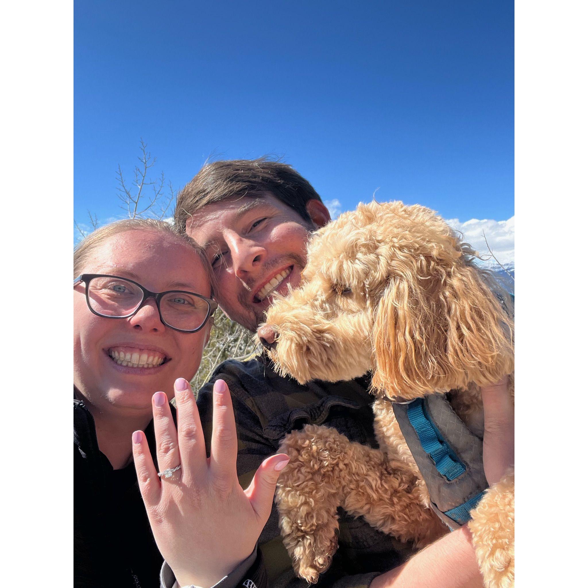 2023 - At this point, you should be realizing we had been together eight years before Nick finally popped the question. Jessi said yes at Golden Gate Canyon in the presence of an official witness.