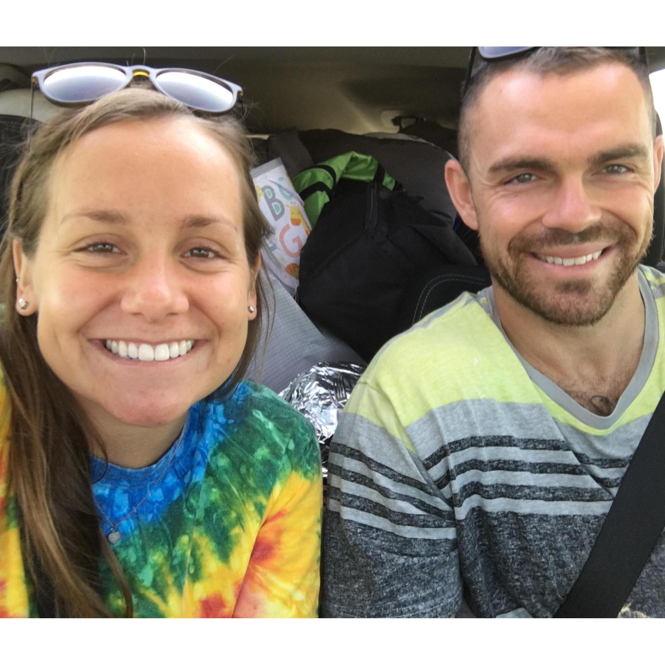 Locked and loaded - ready for our cross-country road trip to move Elle to Oregon