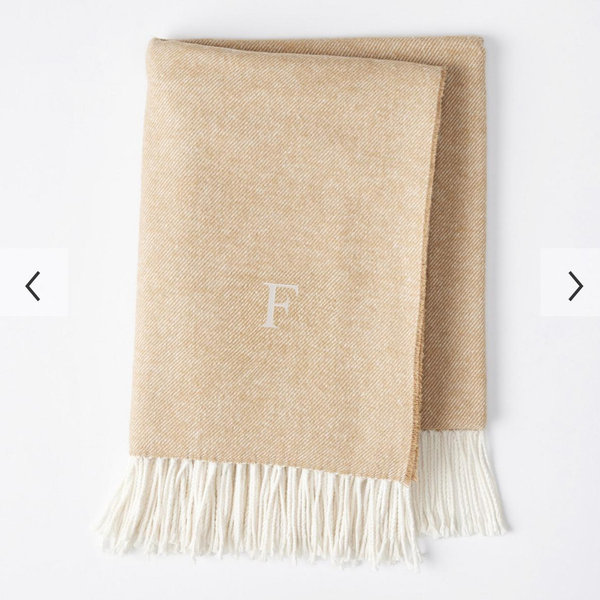 Italian Woven Throw Blanket - Sand