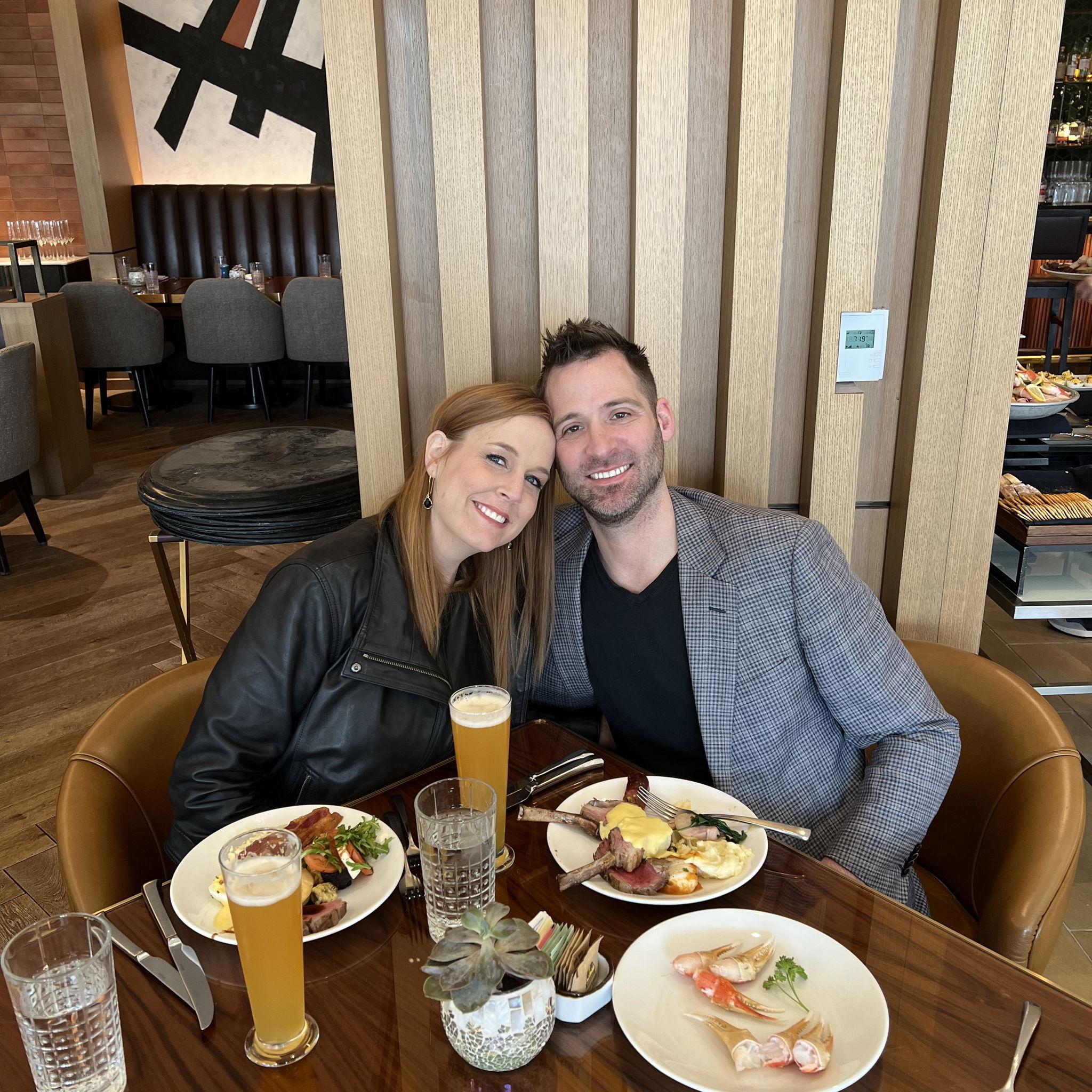 One of our first dates at the Four Seasons.