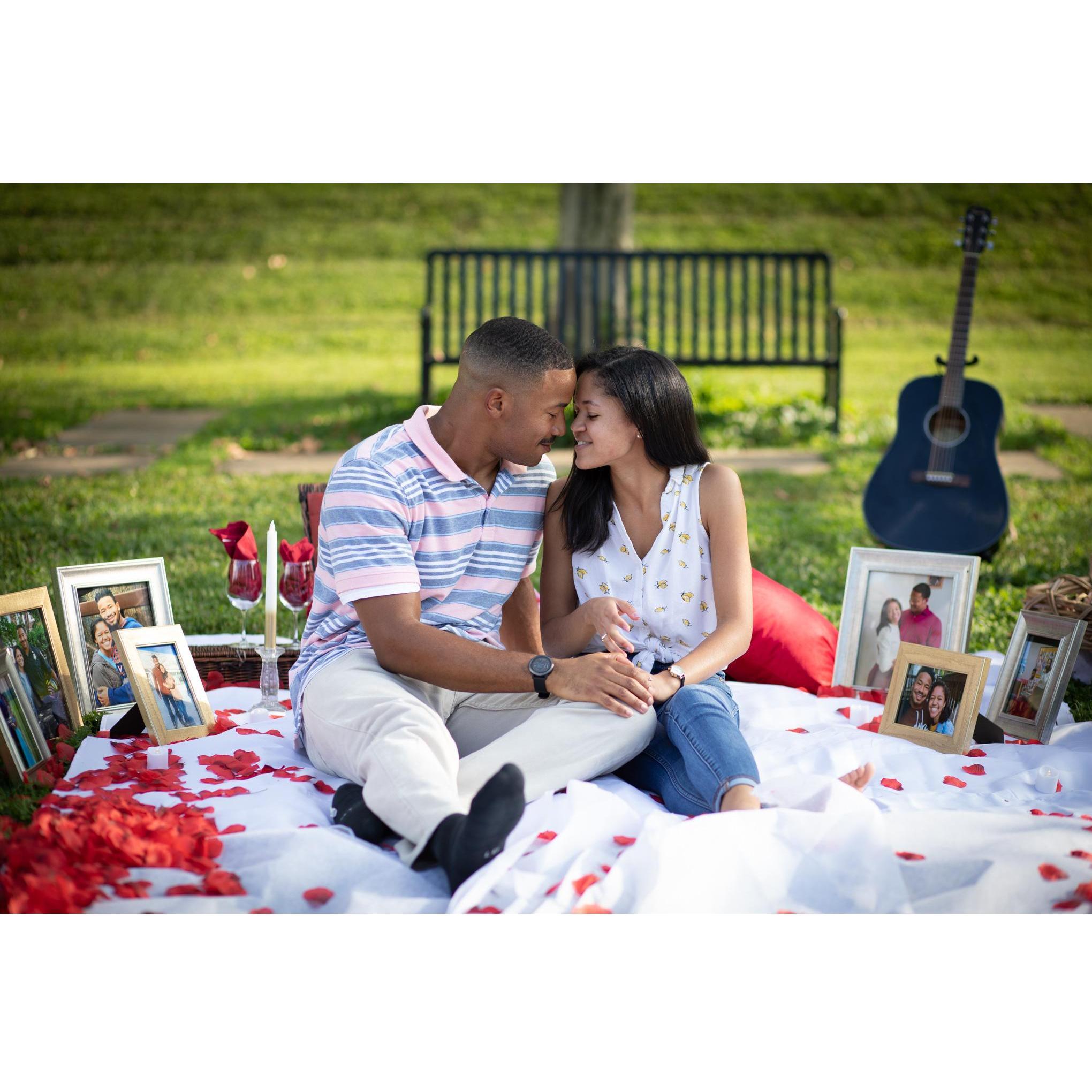 September 8th, 2021 when Joshua finally popped the question. Thankfully, Kelly said yes!