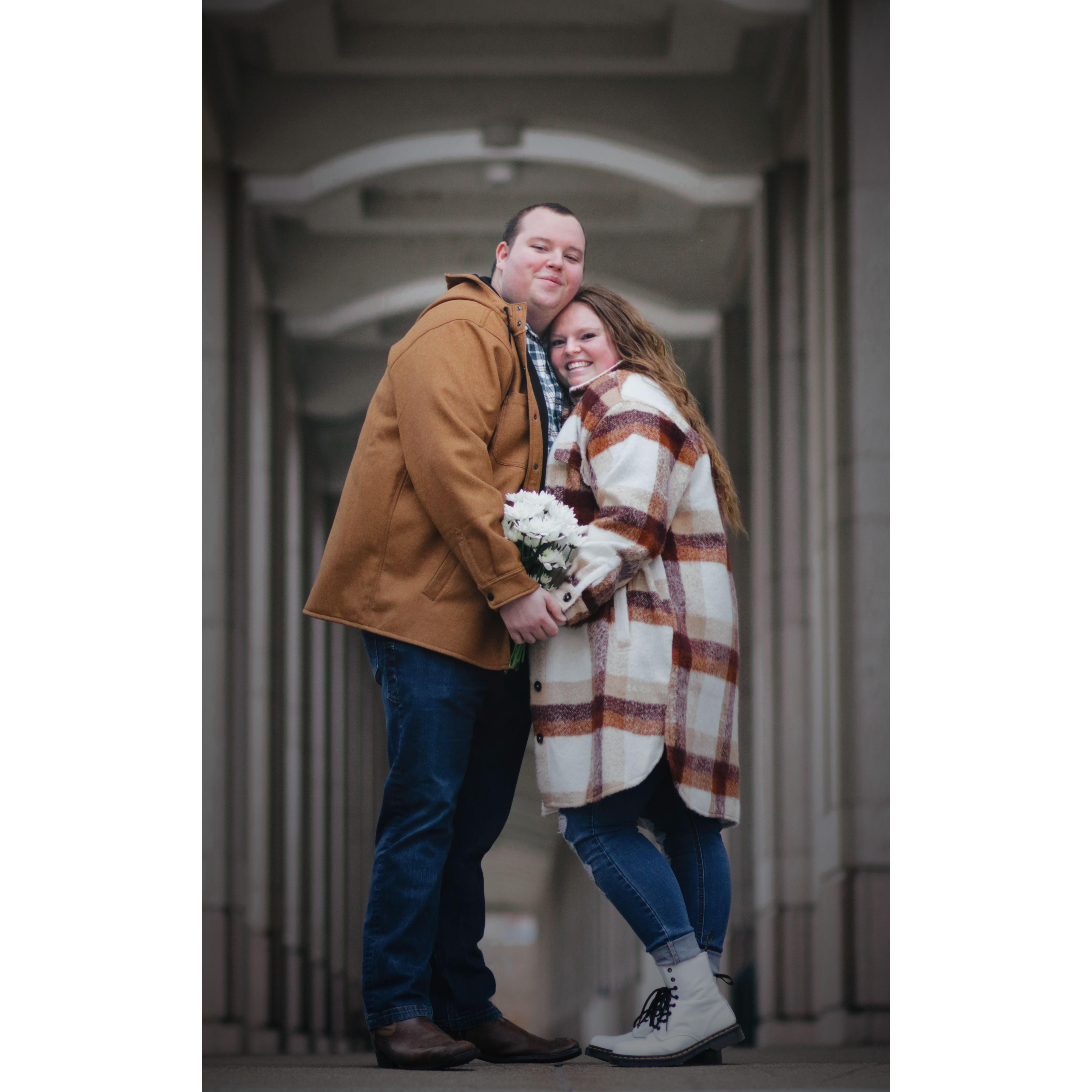 One of our favorite pics from our second engagement session, photo creds to the wonderful Julia Peck, of course :)