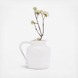 Neutral Pitcher Vase with Handle