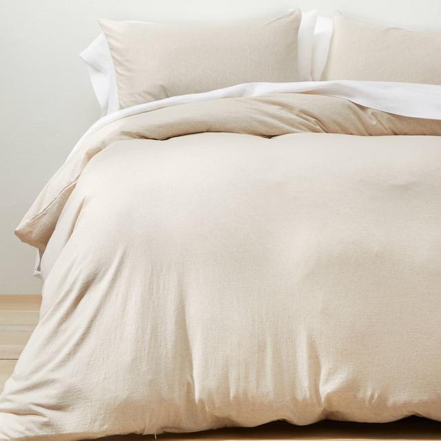 King Jersey Duvet & Sham Set Natural - Casaluna™