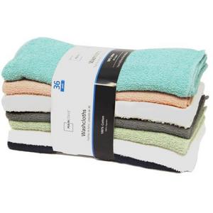 MAINSTAYS 36PK WASHCLOTH COLLECTION