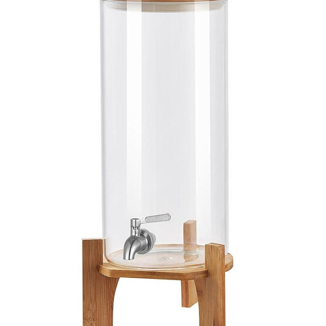 Beverage Dispenser,2.9 Gallon Glass Drink Dispenser with Stand,Glass water dispenser with Spigot, Large Drink Dispensers for Parties,Water Dispensers for Bar,Wedding,Restaurants 11L