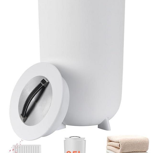 Uthfy 35L Towel Warmer Bucket for Bathroom, with Aroma Tray, Auto Shut Off Heating Timer 15/30/45/60 Min, Luxury Hot Blanket Heater for Bathrobe, Spa, Pajamas, 35 L, White