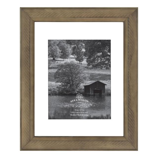 Bee & Willow™ Home 11-Inch x 14-Inch Matted Wood Picture Frame in Light Chocolate