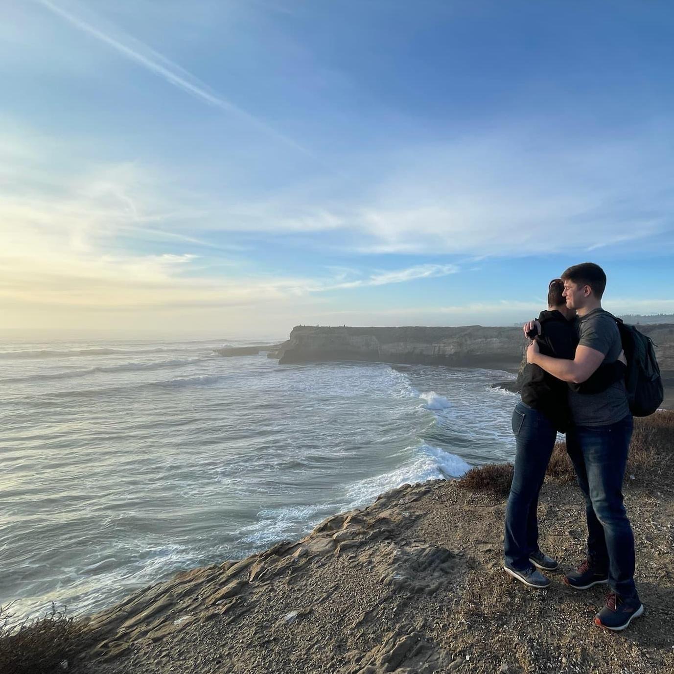 This was our take two of a proposal, so that we could have cute pictures.