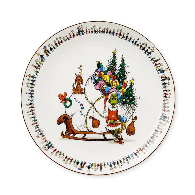 Grinch Dessert Plates, Set of 4