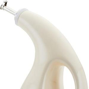 Almond- Rachael Ray Ceramics EVOO Oil and Vinegar Dispensing Bottle, 24 Ounce, Almond