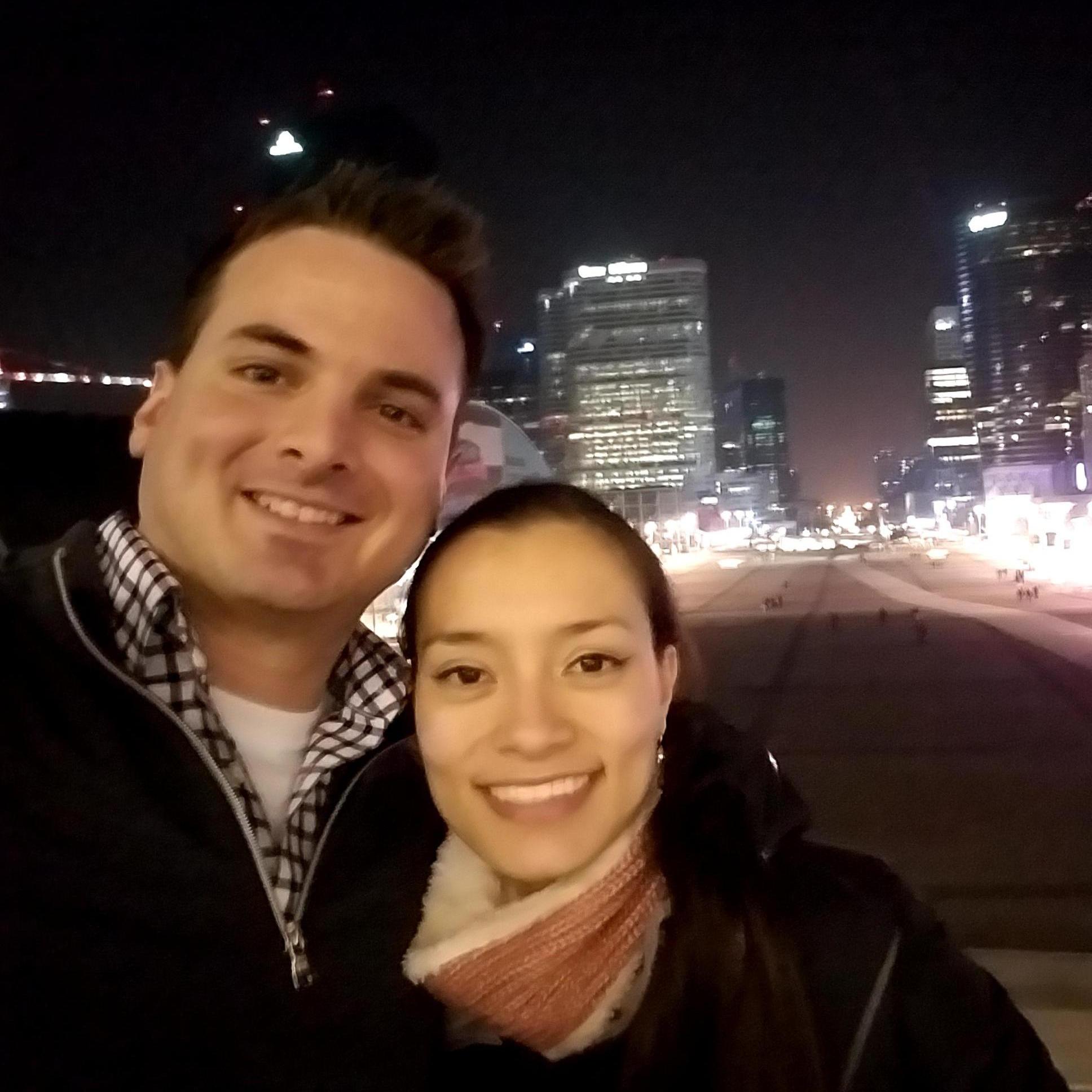 This is our fist picture together, the day we met in person :)