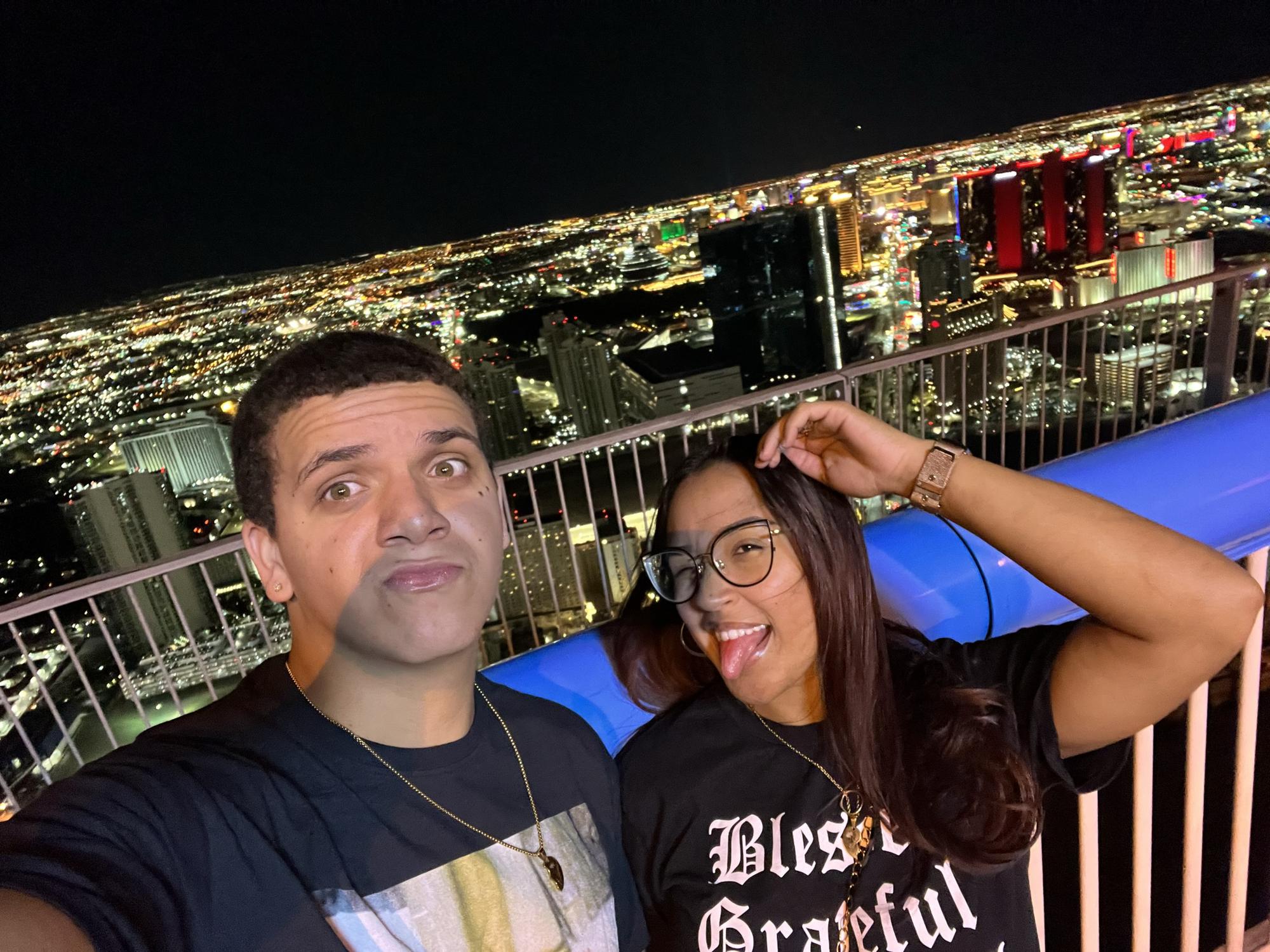 Our first time in Las Vegas together. Nuestra primera vez and Las Vegas juntos.