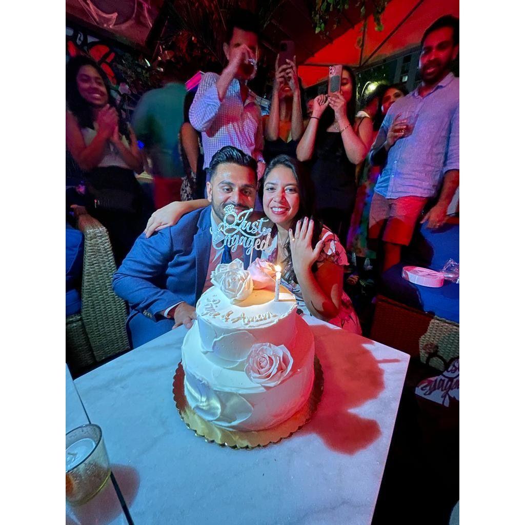 Aman was mesmerized by the cake!