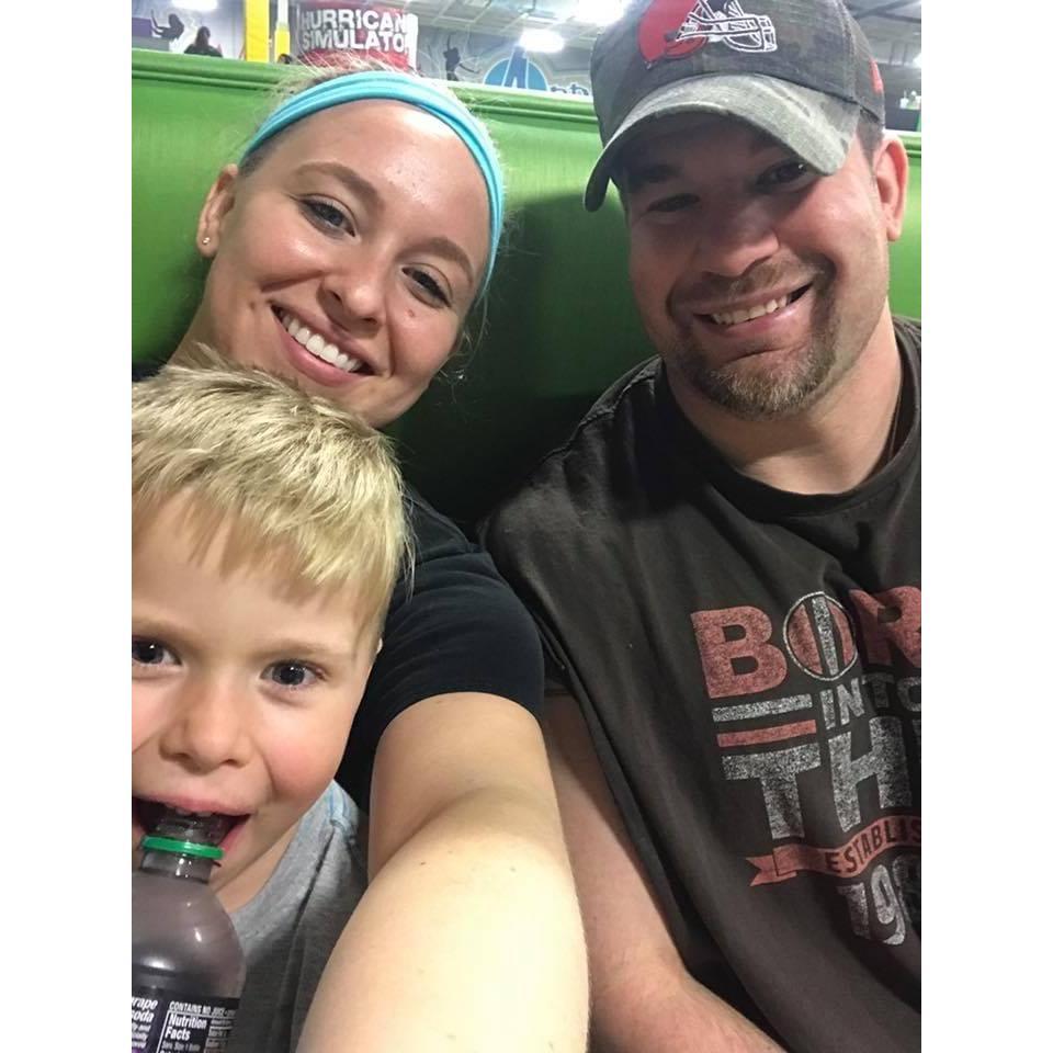 First family fun night at the trampoline park! Both Carl and I were sore the next day LOL